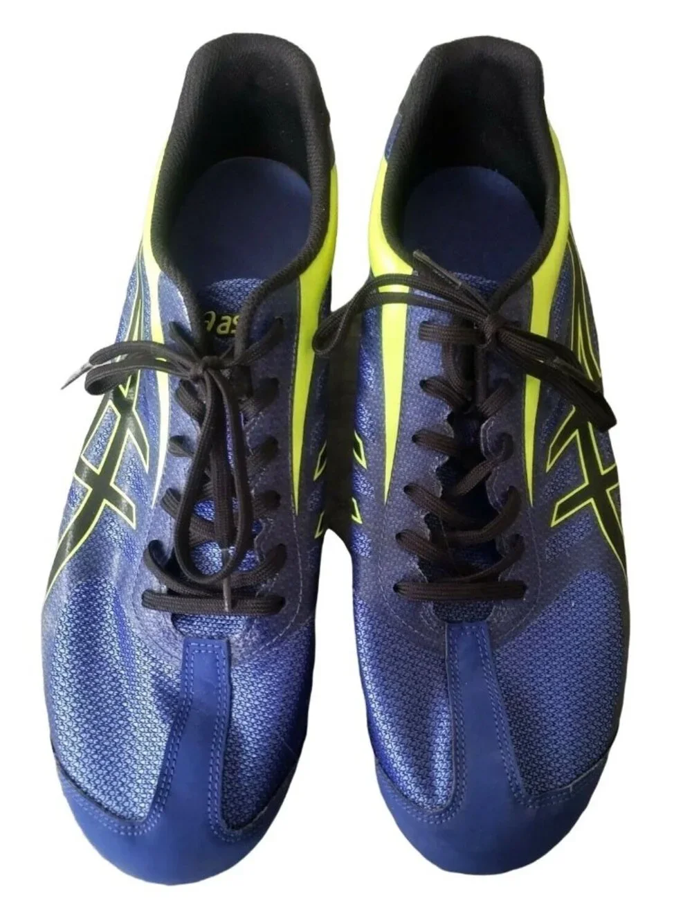 ASICS Hyper LD Mens Track Field Shoes Cleats Tool Blue G404Y Running Size 12